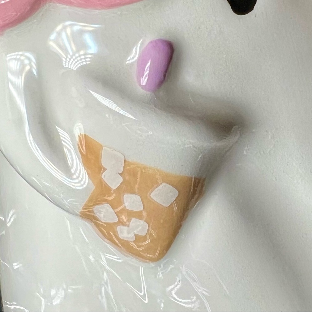 Halloween Ceramic Cold Brew Drinking Girlie Girl Ghost Mug Flower Sunglasses - Picture 5 of 10